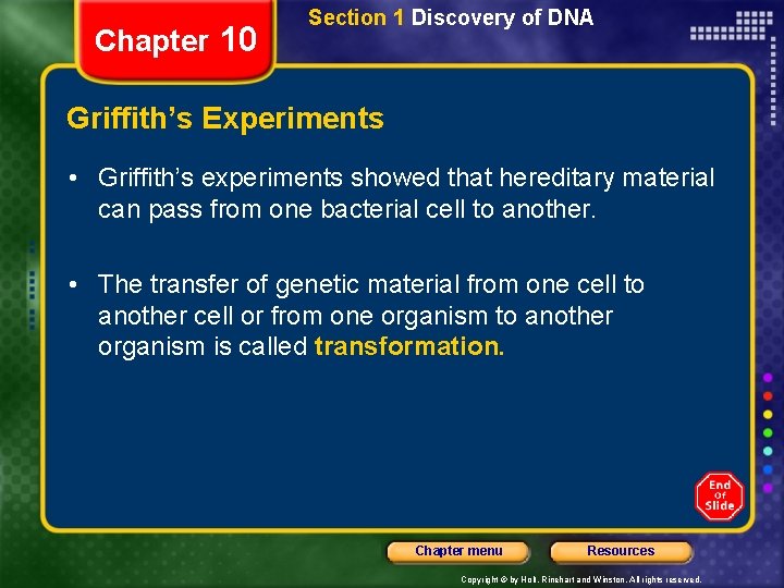 Chapter 12 section 1 dna the genetic material worksheet answers