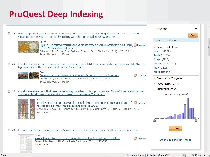 Pro. Quest Deep Indexing 