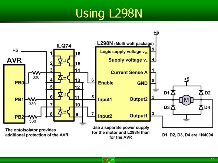 Using L 298 N 11 