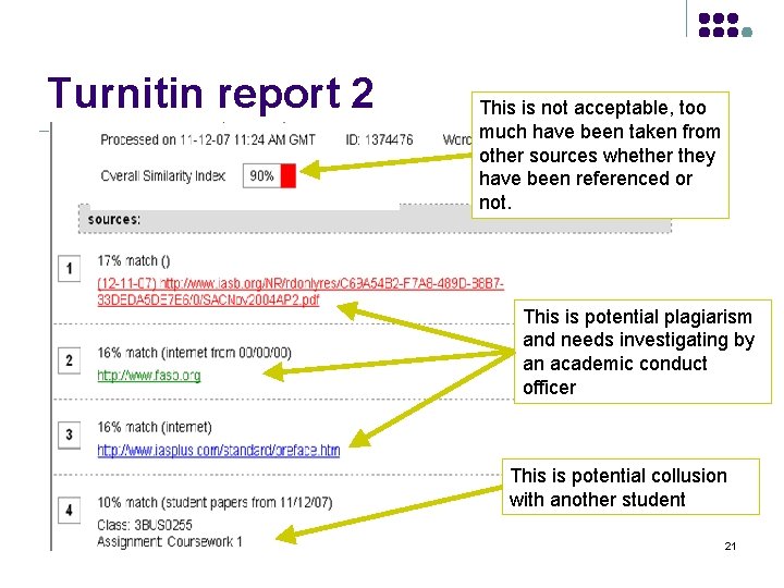 Turnitin report 2 This is not acceptable, too much have been taken from other