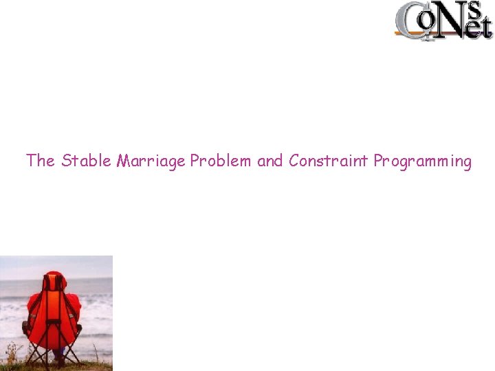 The Stable Marriage Problem and Constraint Programming 