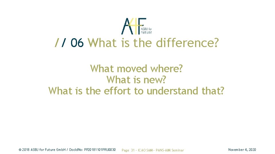// 06 What is the difference? What moved where? What is new? What is // 06 What is the difference? What moved where? What is new? What is