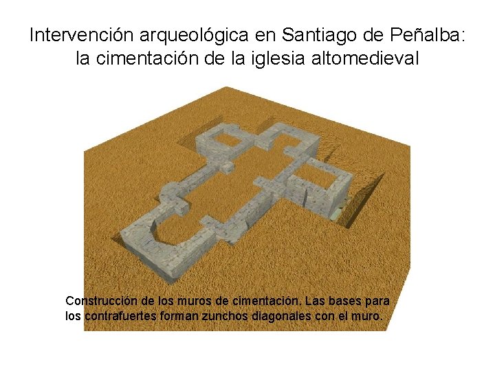 Intervención arqueológica en Santiago de Peñalba: la cimentación de la iglesia altomedieval Construcción de