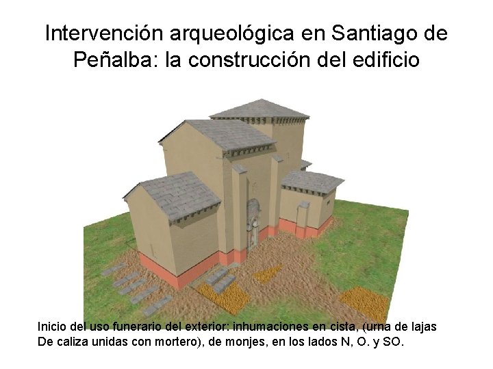 Intervención arqueológica en Santiago de Peñalba: la construcción del edificio Inicio del uso funerario