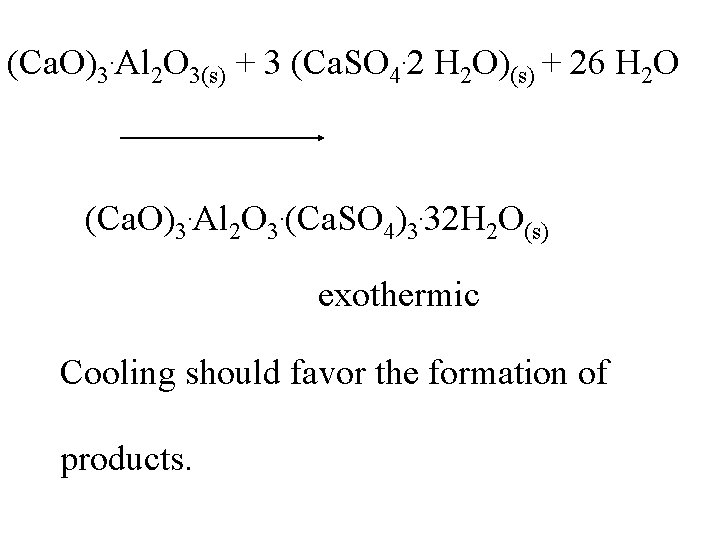 (Ca. O)3. Al 2 O 3(s) + 3 (Ca. SO 4. 2 H 2