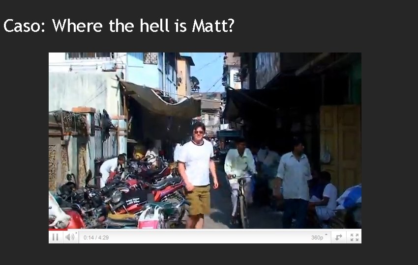 Caso: Where the hell is Matt? 