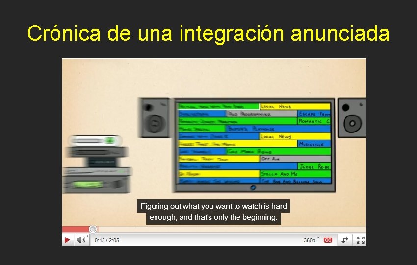 Crónica de una integración anunciada 