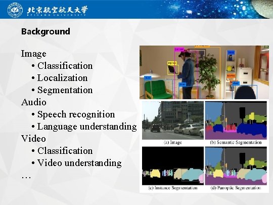 Background Image Classification Localization Segmentation Audio Speech ...