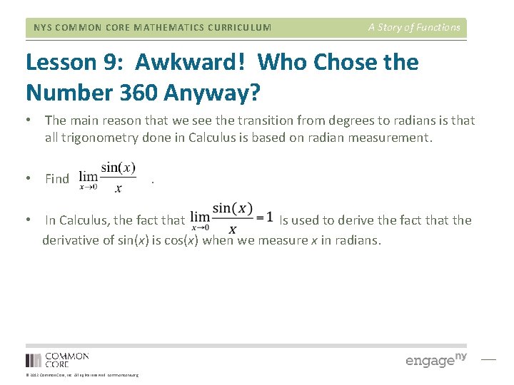 NYS COMMON CORE MATHEMATICS CURRICULUM A Story of Functions Lesson 9: Awkward! Who Chose