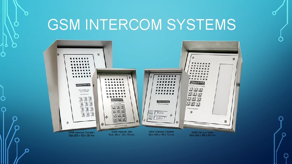 GSM INTERCOM SYSTEMS 