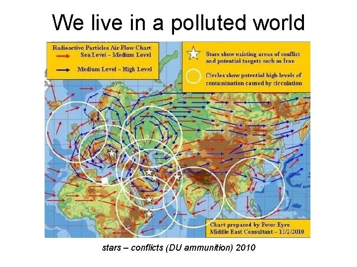 We live in a polluted world stars – conflicts (DU ammunition) 2010 