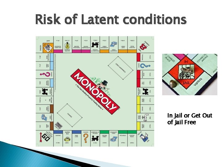 Risk of Latent conditions In Jail or Get Out of Jail Free 