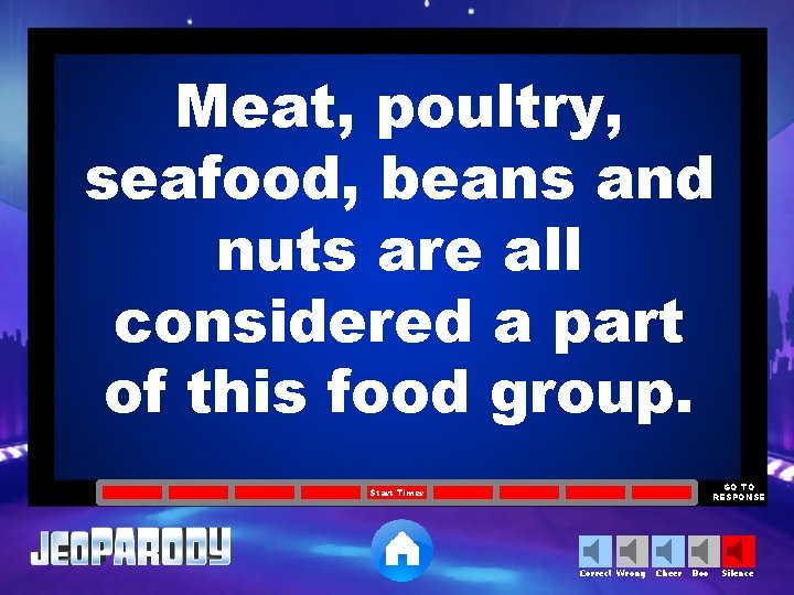 Meat, poultry, seafood, beans and nuts are all considered a part of this food