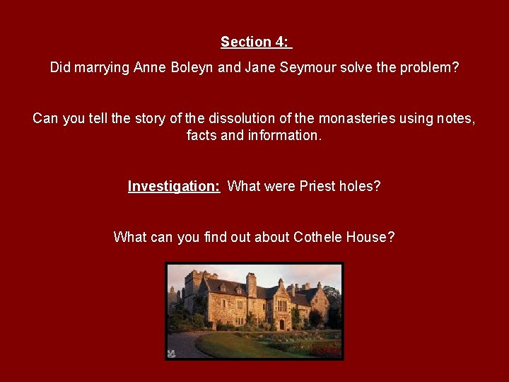 Section 4: Did marrying Anne Boleyn and Jane Seymour solve the problem? Can you