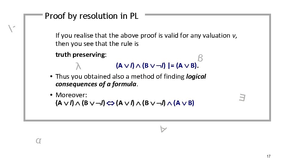 Proof by resolution in PL |- If you realise that the above proof is