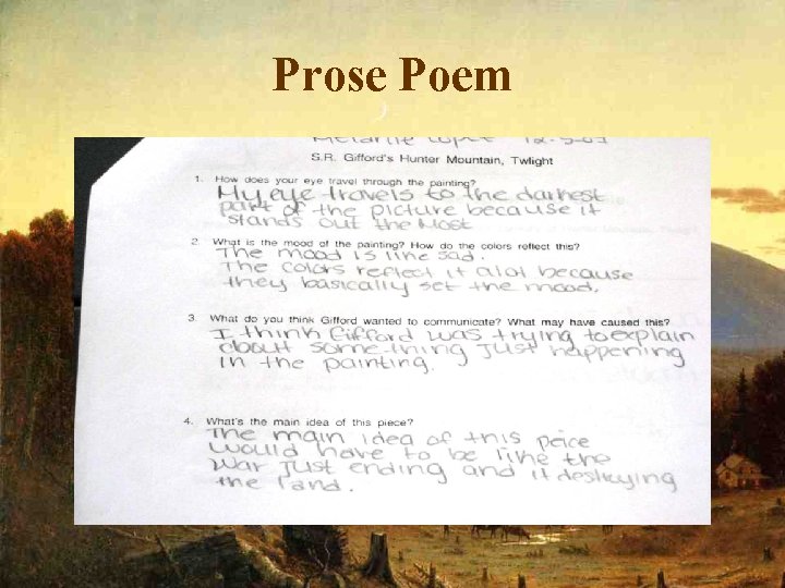 Prose Poem 