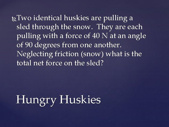 Two identical huskies are pulling a sled through the snow. They are each pulling