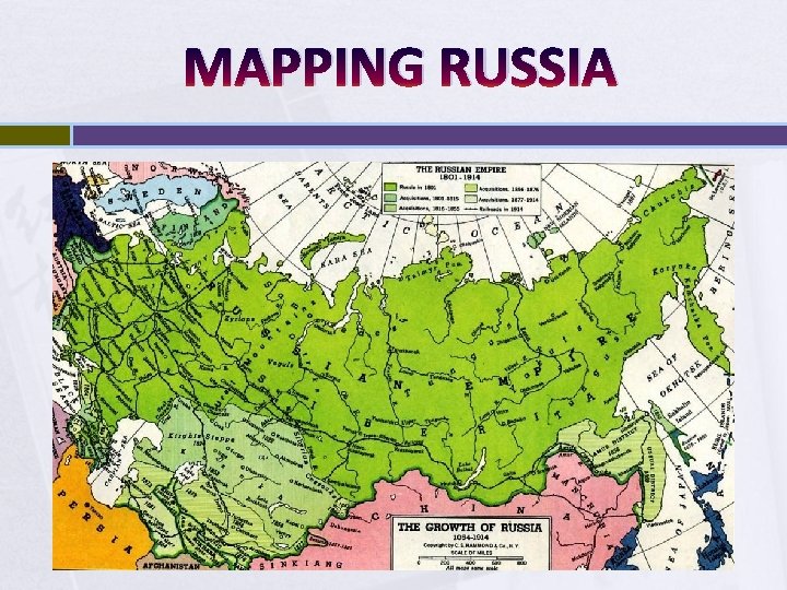 MAPPING RUSSIA 