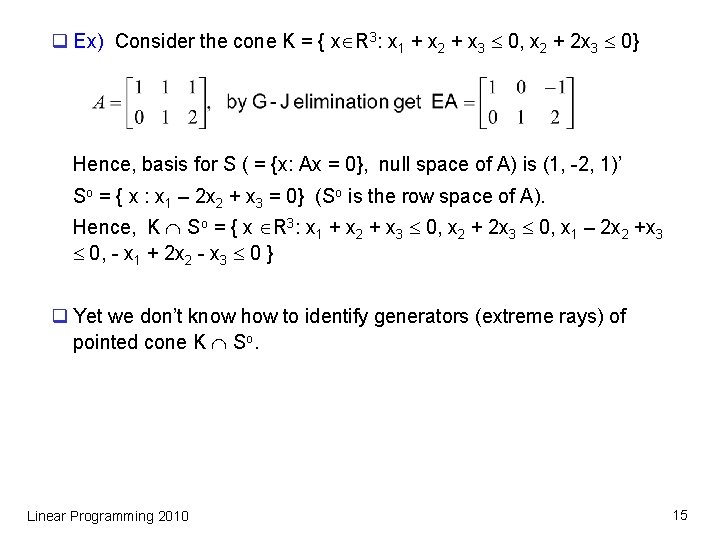 Back To Cone Q Motivation From The Proof