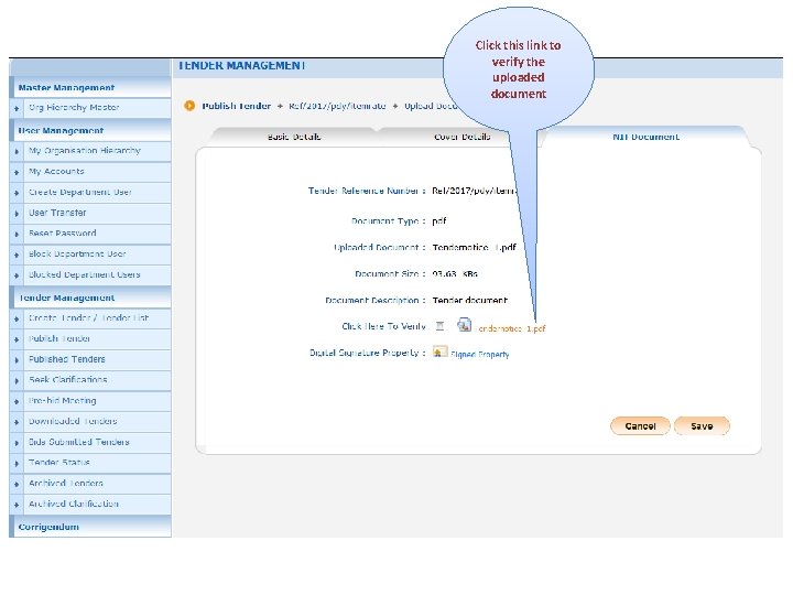 Click this link to verify the uploaded document 