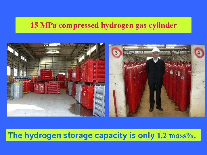 15 MPa compressed hydrogen gas cylinder The hydrogen storage capacity is only 1. 2 15 MPa compressed hydrogen gas cylinder The hydrogen storage capacity is only 1. 2