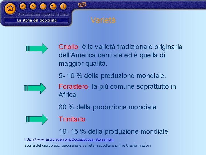 Varietà La storia del cioccolato Criollo: è la varietà tradizionale originaria dell’America centrale ed