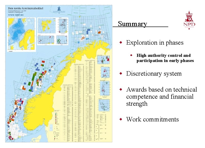 Summary w Exploration in phases w High authority control and participation in early phases