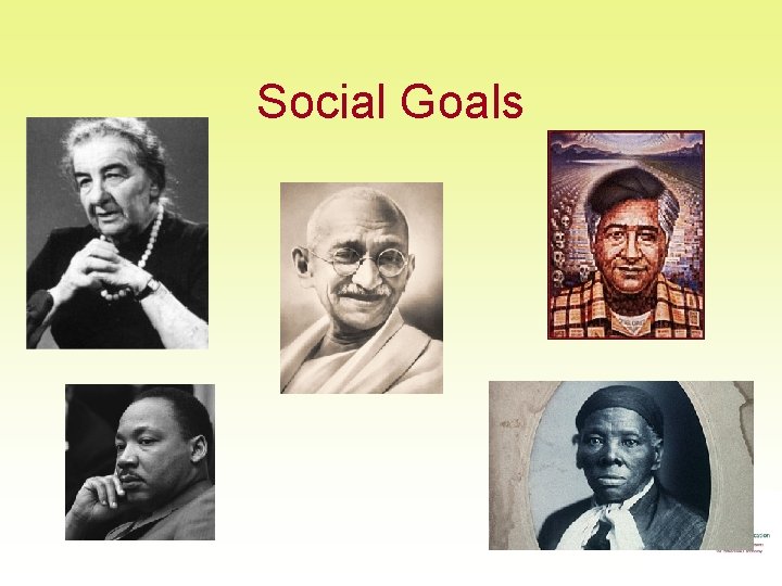 Social Goals 