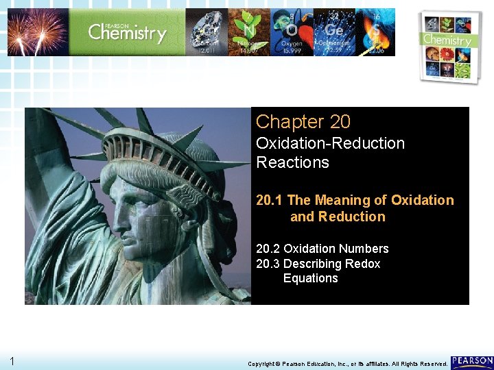 20. 1 The Meaning of Oxidation and Reduction > Chapter 20 Oxidation-Reduction Reactions 20.