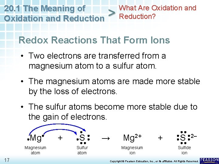 20. 1 The Meaning of Oxidation and Reduction > What Are Oxidation and Reduction?