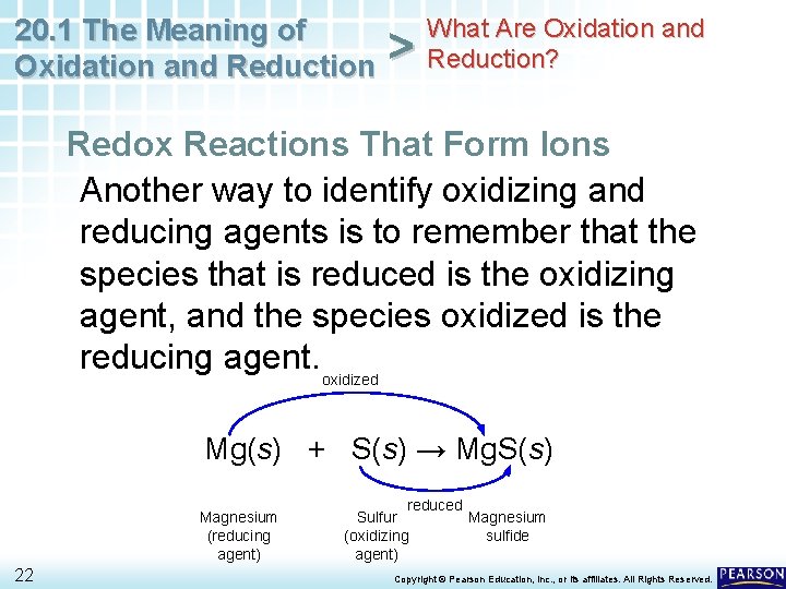 20. 1 The Meaning of Oxidation and Reduction > What Are Oxidation and Reduction?