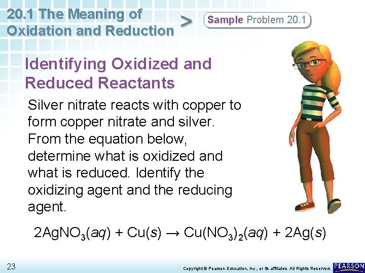 20. 1 The Meaning of Oxidation and Reduction > Sample Problem 20. 1 Identifying