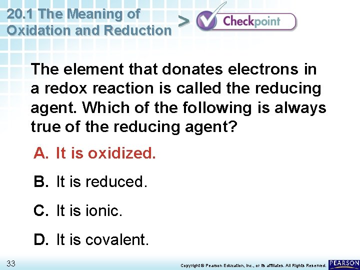 20. 1 The Meaning of Oxidation and Reduction > The element that donates electrons