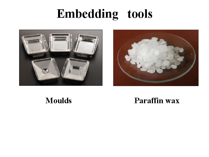 Embedding tools Moulds Paraffin wax 