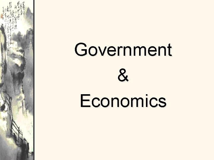 Government & Economics 