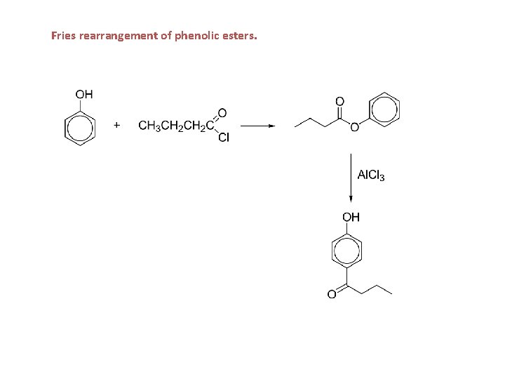 Fries rearrangement of phenolic esters. 