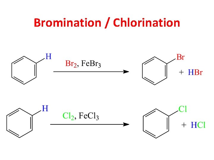 Bromination / Chlorination 