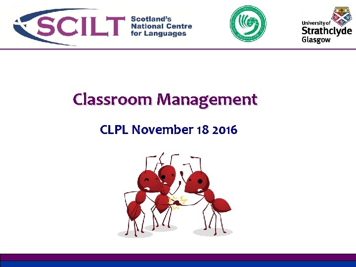 Classroom Management CLPL November 18 2016 