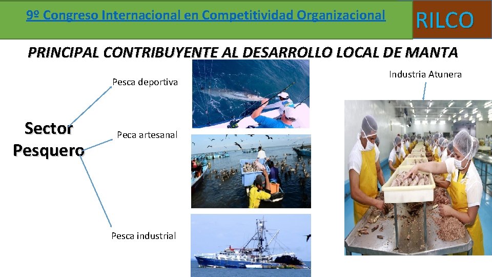 9º Congreso Internacional en Competitividad Organizacional RILCO PRINCIPAL CONTRIBUYENTE AL DESARROLLO LOCAL DE MANTA