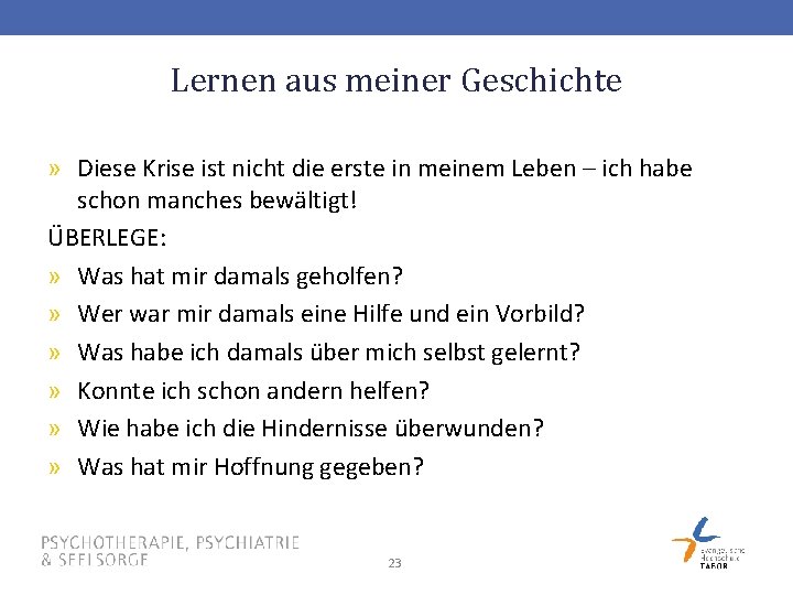 Lernen aus meiner Geschichte » Diese Krise ist nicht die erste in meinem Leben