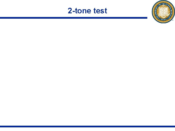 2 -tone test 