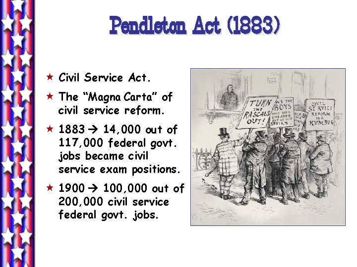 Pendleton Act (1883) « Civil Service Act. « The “Magna Carta” of civil service Pendleton Act (1883) « Civil Service Act. « The “Magna Carta” of civil service