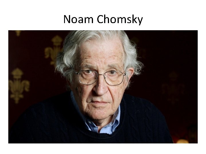 Noam Chomsky 