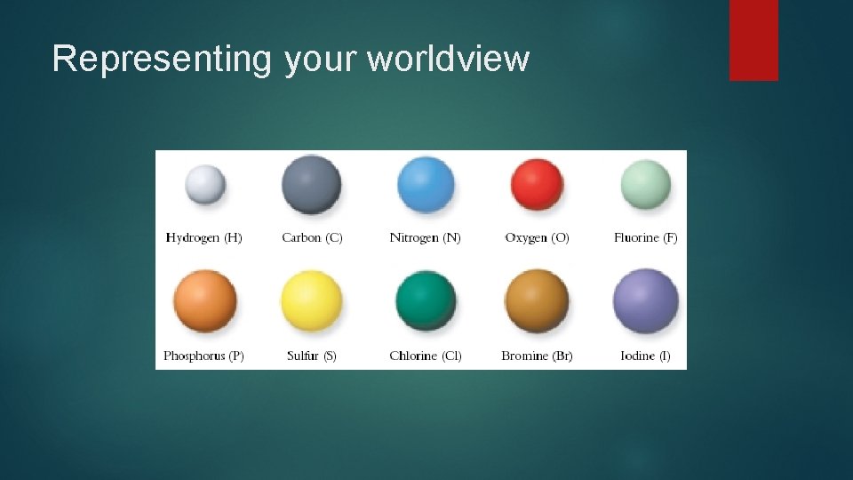 Representing your worldview Representing your worldview