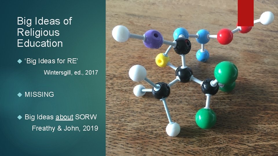 Big Ideas of Religious Education ‘Big Ideas for RE’ Wintersgill, ed. , 2017 MISSING Big Ideas of Religious Education ‘Big Ideas for RE’ Wintersgill, ed. , 2017 MISSING