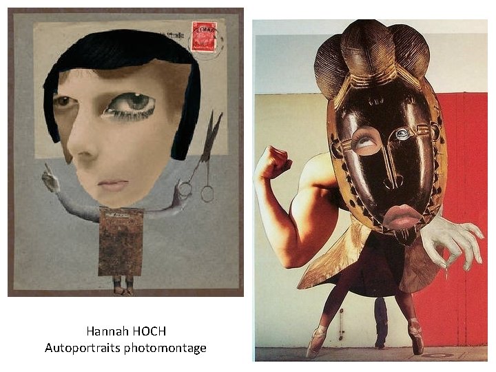 Hannah HOCH Autoportraits photomontage 