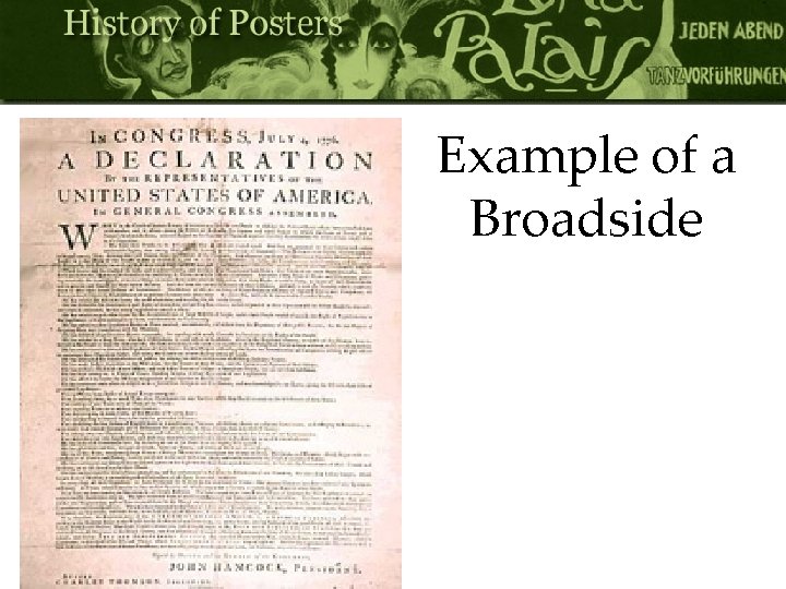 Example of a Broadside 