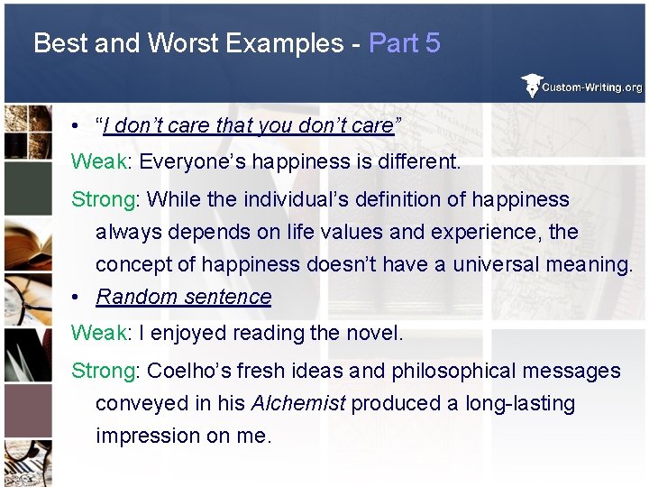 Best and Worst Examples - Part 5 • “I don’t care that you don’t