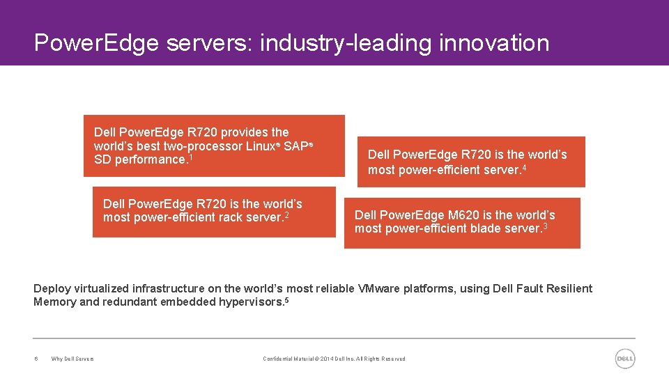 Power. Edge servers: industry-leading innovation Dell Power. Edge R 720 provides the world’s best
