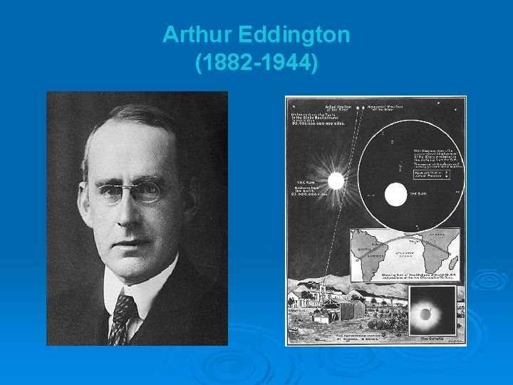 Arthur Eddington (1882 -1944) 